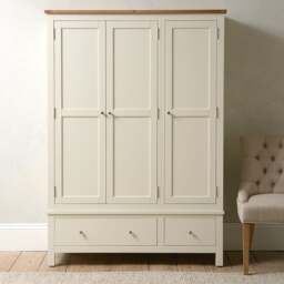 Simply Cotswold Classic Cream Triple Wardrobe - The Cotswold Company - thumbnail 2