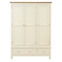Simply Cotswold Classic Cream Triple Wardrobe - The Cotswold Company - thumbnail 3