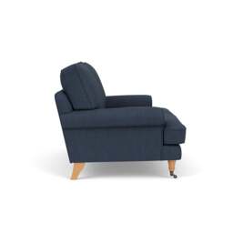2 Seater Sofa - Indigo - Luxury Italian Linen - Stewart - The Cotswold Company - thumbnail 3