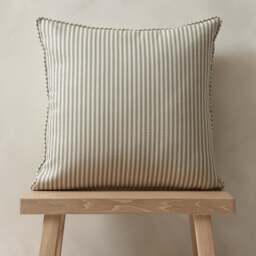 Lansdown Ticking Stripe Cushion Apple - Home Accessories - The Cotswold Company - thumbnail 2