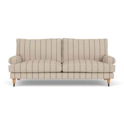 Stewart 3 Seater - Charcoal - Compton Stripe - The Cotswold Company - thumbnail 2