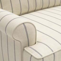 Stewart 3 Seater - Charcoal - Compton Stripe - The Cotswold Company - thumbnail 4