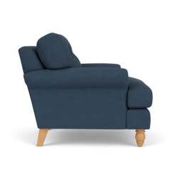 Armchair - Indigo - House Linen Mix - Talbot - The Cotswold Company - thumbnail 3