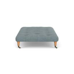 Foot Stool - Teal marl - Rustic weave - Amelia Large - The Cotswold Company - thumbnail 3