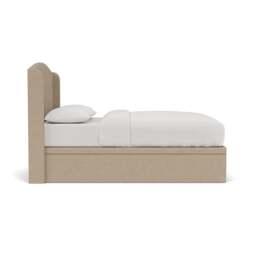 Gilmore King Size Ottoman Storage Bed - Natural - House Linen Mix - The Cotswold Company - thumbnail 3
