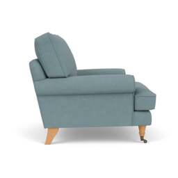 Armchair - Sky blue - House linen mix - Stewart - The Cotswold Company - thumbnail 3