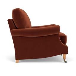 Armchair - Brick - Matt Velvet - Taylor High Back - The Cotswold Company - thumbnail 3