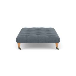 Foot Stool - Indigo - Rustic weave - Amelia Large - The Cotswold Company - thumbnail 3