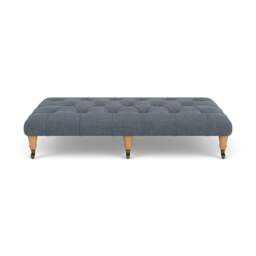 Foot Stool - Indigo - Rustic weave - Amelia Large - The Cotswold Company - thumbnail 2