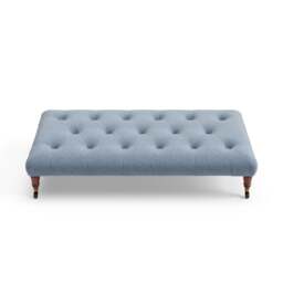 Foot Stool - Indigo - Rustic weave - Amelia Large - The Cotswold Company - thumbnail 5