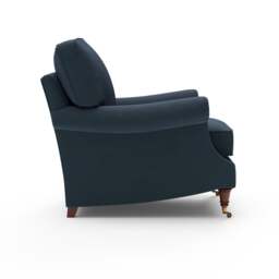 Taylor High Back Armchair - Night Sky - Matt Velvet - The Cotswold Company - thumbnail 7