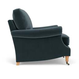 Taylor High Back Armchair - Night Sky - Matt Velvet - The Cotswold Company - thumbnail 3