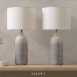 Wilby Pair - Table Lamp Pair - The Cotswold Company - thumbnail 1
