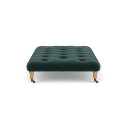 Foot Stool - Lake - Matt Velvet - Amelia Large - The Cotswold Company - thumbnail 3
