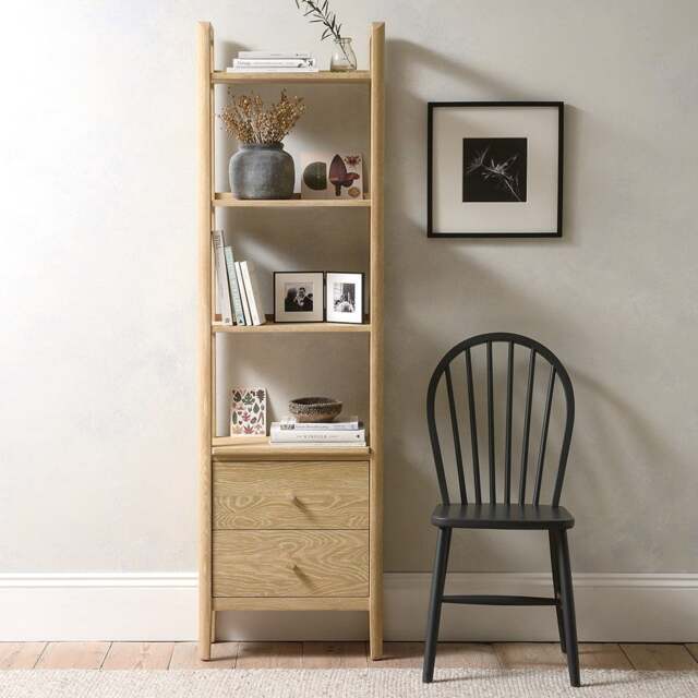 Berkeley Nordic Oak Slim Open Bookcase - The Cotswold Company - image 1