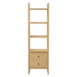 Berkeley Nordic Oak Slim Open Bookcase - The Cotswold Company - thumbnail 4