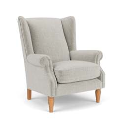 Armchair - Grey Mist - Eco Chenille - Alice - The Cotswold Company