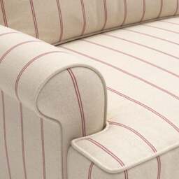 Armchair - Raspberry - Compton Stripe - Stewart - The Cotswold Company - thumbnail 4