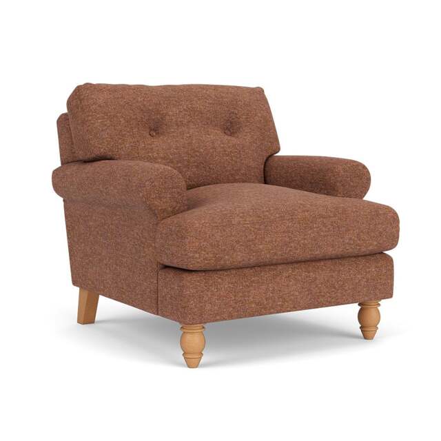 Armchair - Brick Marl - Aquaclean Oxford - Talbot - The Cotswold Company - image 1
