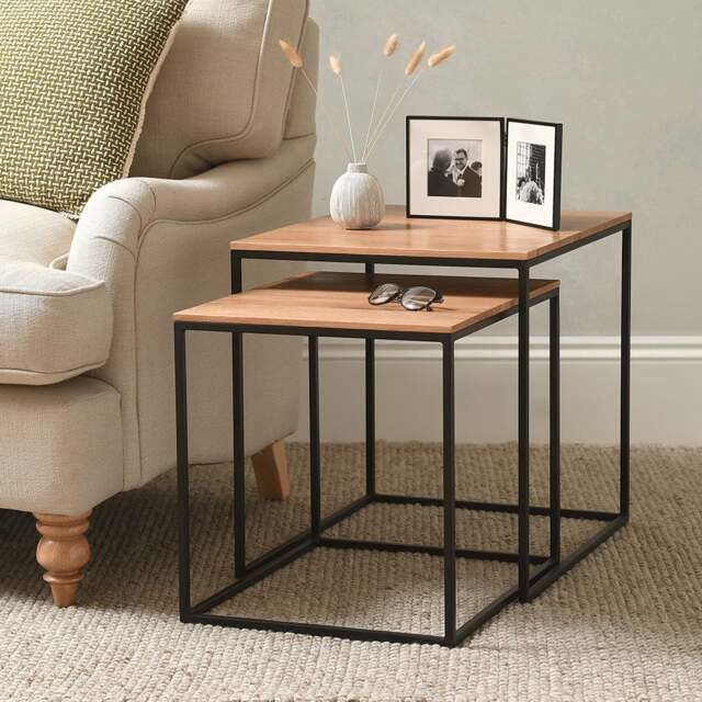 Nesting Side Tables - Weston Oak - The Cotswold Company - image 1