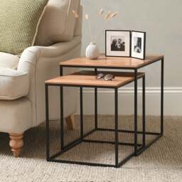 Nesting Side Tables - Weston Oak - The Cotswold Company - thumbnail 1