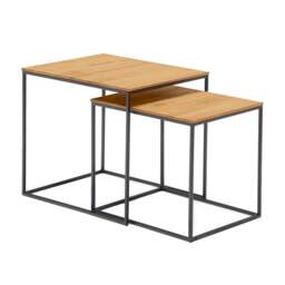 Nesting Side Tables - Weston Oak - The Cotswold Company - thumbnail 2