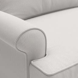 Stewart 2 Seater - Grey - Broadway Stripe - The Cotswold Company - thumbnail 4