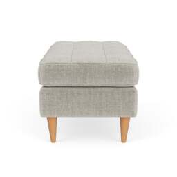 Foot Stool - Grey Mist - Eco Chenille - Saxon Small - The Cotswold Company - thumbnail 3