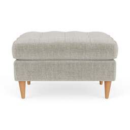 Foot Stool - Grey Mist - Eco Chenille - Saxon Small - The Cotswold Company - thumbnail 2