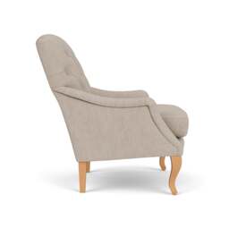 Olivia Armchair - Natural - Luxury Italian Linen - The Cotswold Company - thumbnail 3