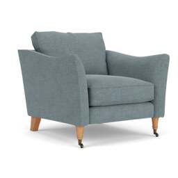 Armchair - Teal marl - Rustic Weave - Robinson - The Cotswold Company