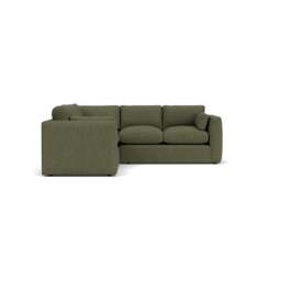 Clarke Compact Corner Sofa - Fern - Luxury Italian Linen - The Cotswold Company - thumbnail 3