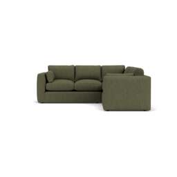 Clarke Compact Corner Sofa - Fern - Luxury Italian Linen - The Cotswold Company - thumbnail 2