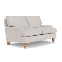 2 Seater Sofa - Soft White - Luxury Italian Linen - Morris - The Cotswold Company - thumbnail 1