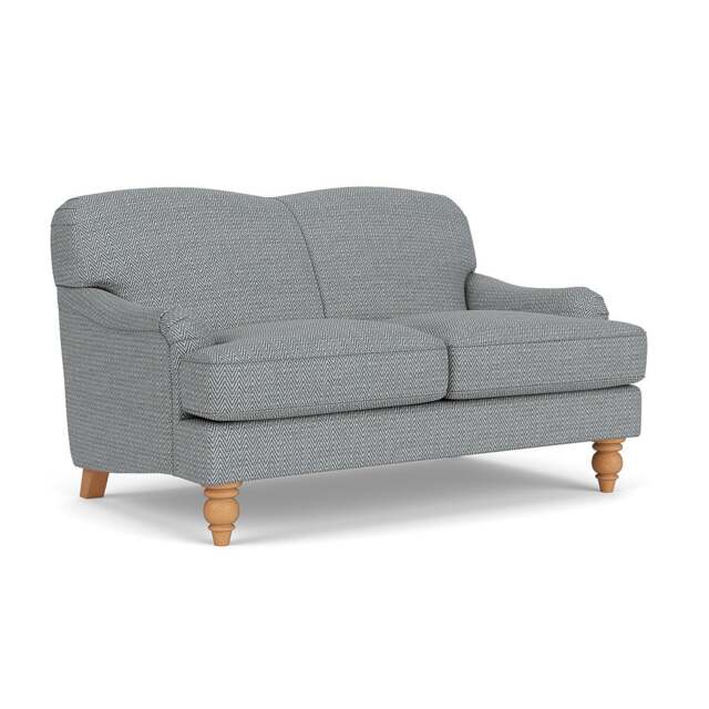 2 Seater Sofa - Navy - Herringbone Weave - Ashbee - The Cotswold Company - image 1