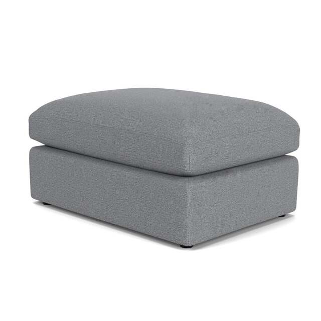 Foot Stool - Blue Marl - House Weave - Clarke Large - The Cotswold Company - image 1