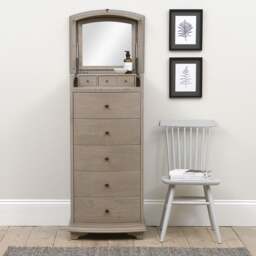 Winchcombe Smoked Oak Vanity Tallboy - The Cotswold Company - thumbnail 2