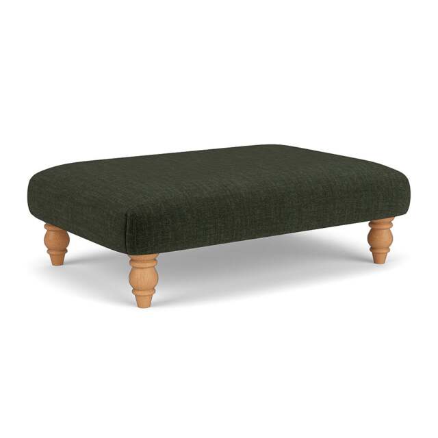 Foot Stool - Moss - Eco Chenille - Clara - The Cotswold Company - image 1