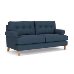 3 Seater Sofa - Indigo - House Linen Mix - Talbot - The Cotswold Company - thumbnail 1