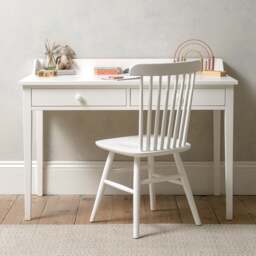 Pensham Pure White Large Study Desk - The Cotswold Company - thumbnail 2
