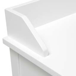 Pensham Pure White Large Study Desk - The Cotswold Company - thumbnail 5