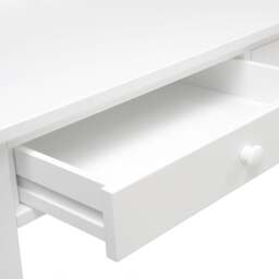 Pensham Pure White Large Study Desk - The Cotswold Company - thumbnail 7