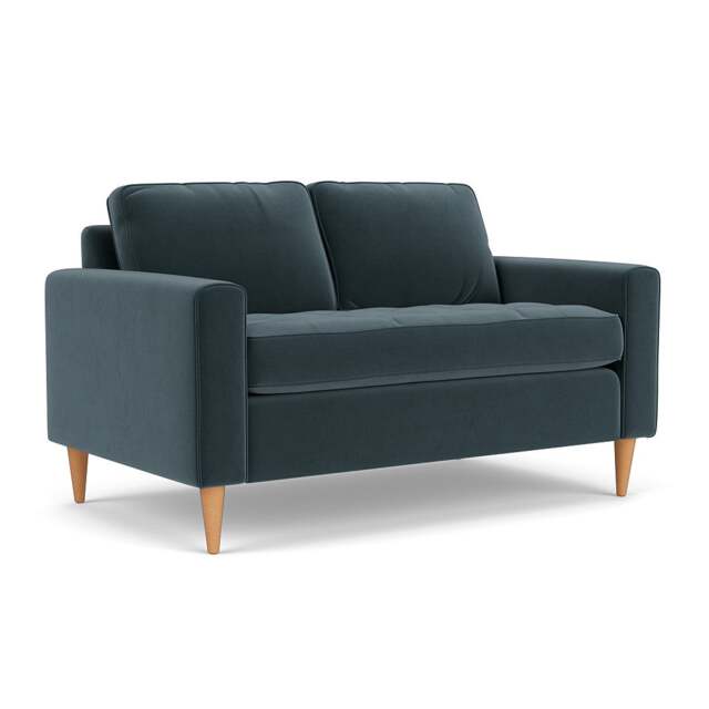 2 Seater Sofa - Night Sky - Matt Velvet - Saxon - The Cotswold Company - image 1