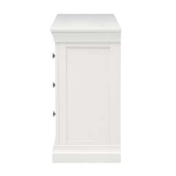 Chantilly Warm White 3 Drawer Petite Chest - The Cotswold Company - thumbnail 6