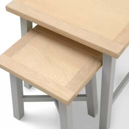 Chester Dove Grey Nest of Tables - The Cotswold Company - thumbnail 6
