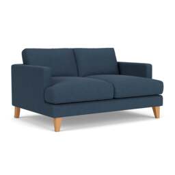 Large 2 Seater Sofa - Indigo - House linen mix - Jackson - The Cotswold Company - thumbnail 1