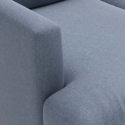 Large 2 Seater Sofa - Indigo - House linen mix - Jackson - The Cotswold Company - thumbnail 4