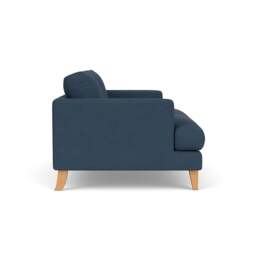 Large 2 Seater Sofa - Indigo - House linen mix - Jackson - The Cotswold Company - thumbnail 3