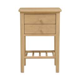 Berkeley Nordic Oak 2 Drawer Bedside Table - The Cotswold Company - thumbnail 4