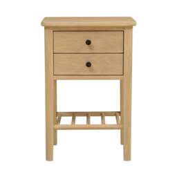 Berkeley Nordic Oak 2 Drawer Bedside Table - The Cotswold Company - thumbnail 5